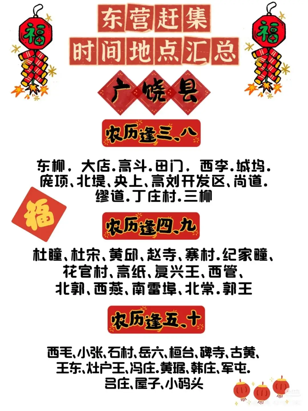 收藏！東營(yíng)趕集時(shí)間地點(diǎn)匯總來了！