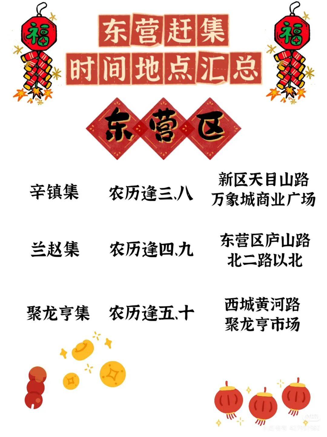 收藏！東營(yíng)趕集時(shí)間地點(diǎn)匯總來了！