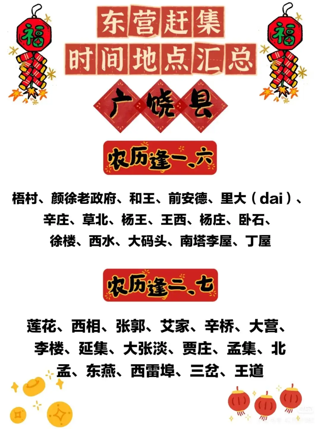 收藏！東營(yíng)趕集時(shí)間地點(diǎn)匯總來了！