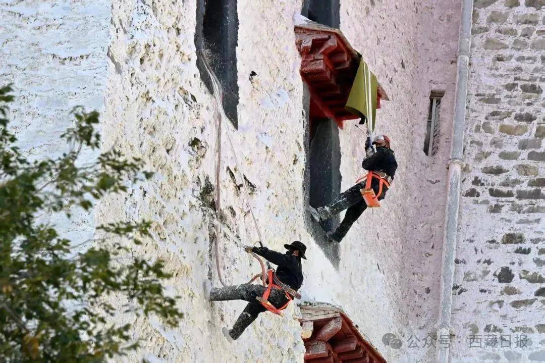 布達拉宮開始年度“美容”啦！