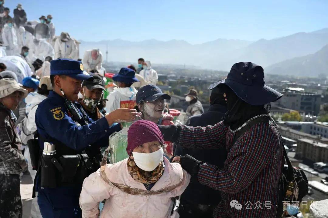 布達拉宮開始年度“美容”啦！