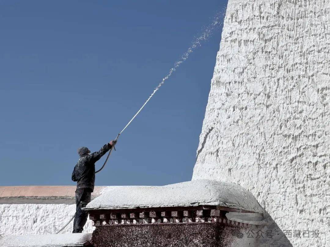 布達拉宮開始年度“美容”啦！