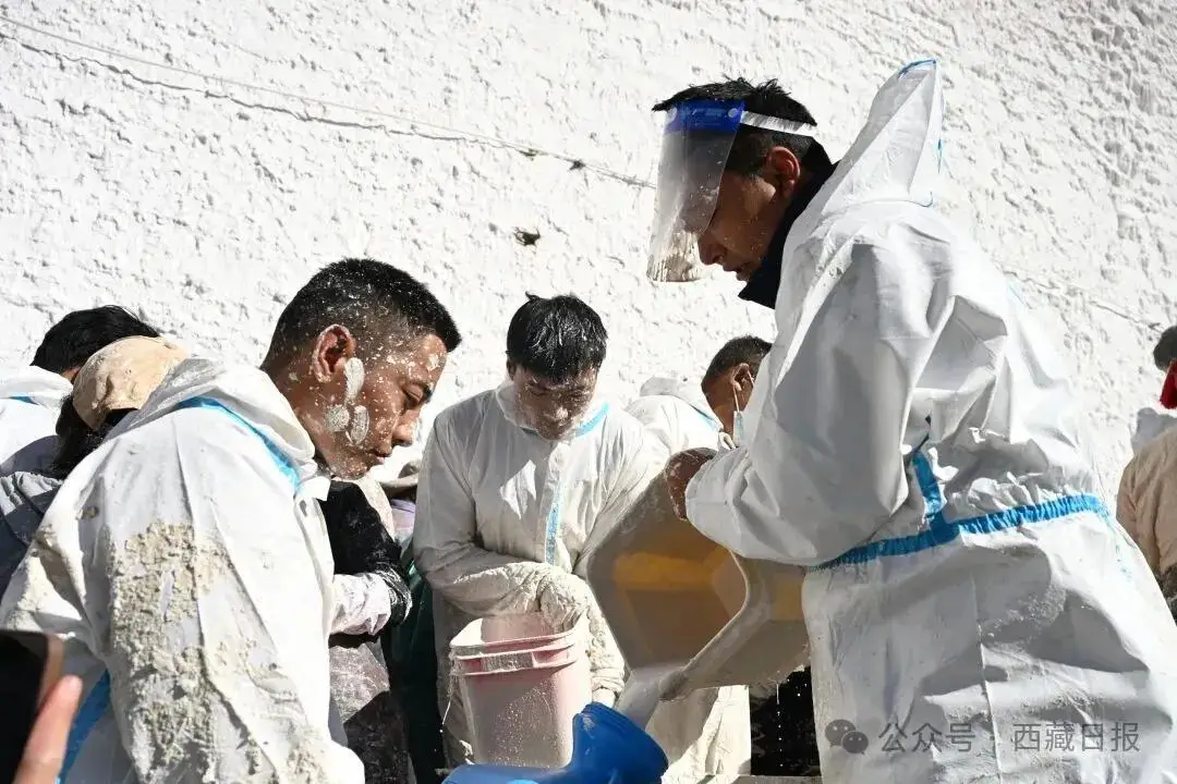 布達拉宮開始年度“美容”啦！