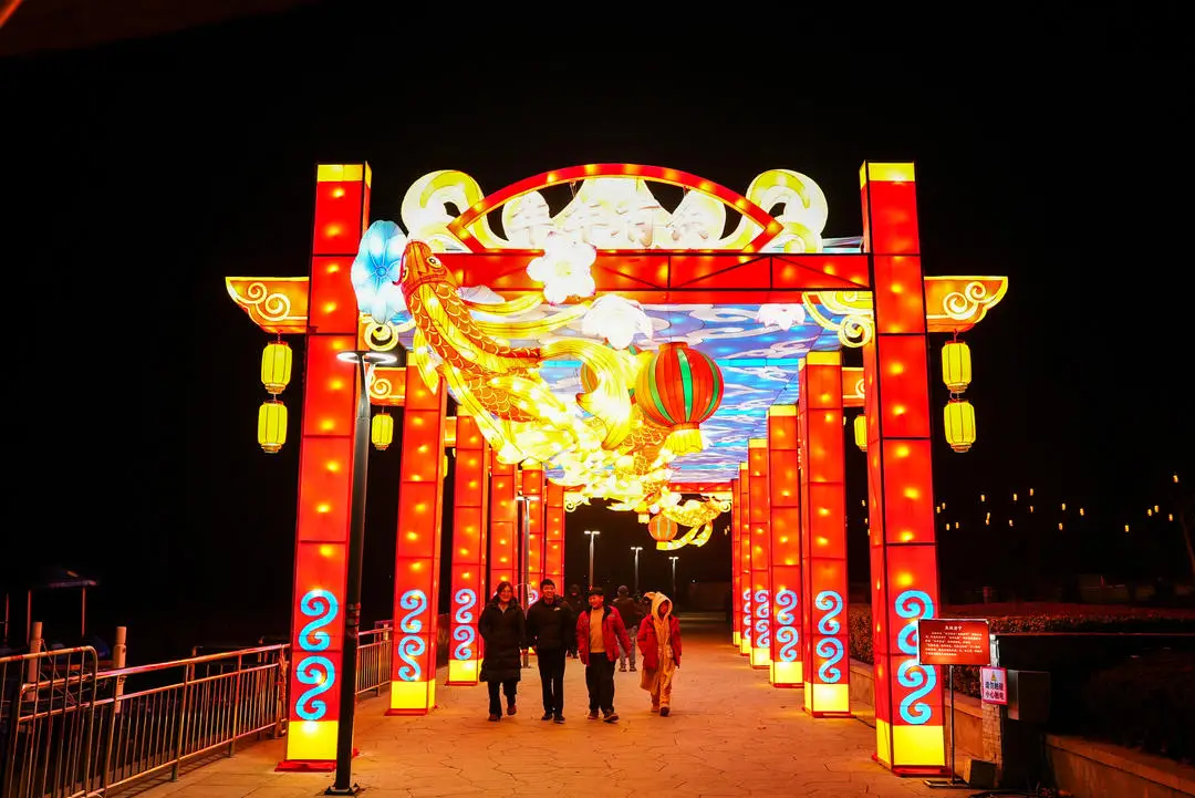 賞花燈、品美食、看表演……2026濟寧太白湖新春燈會開幕