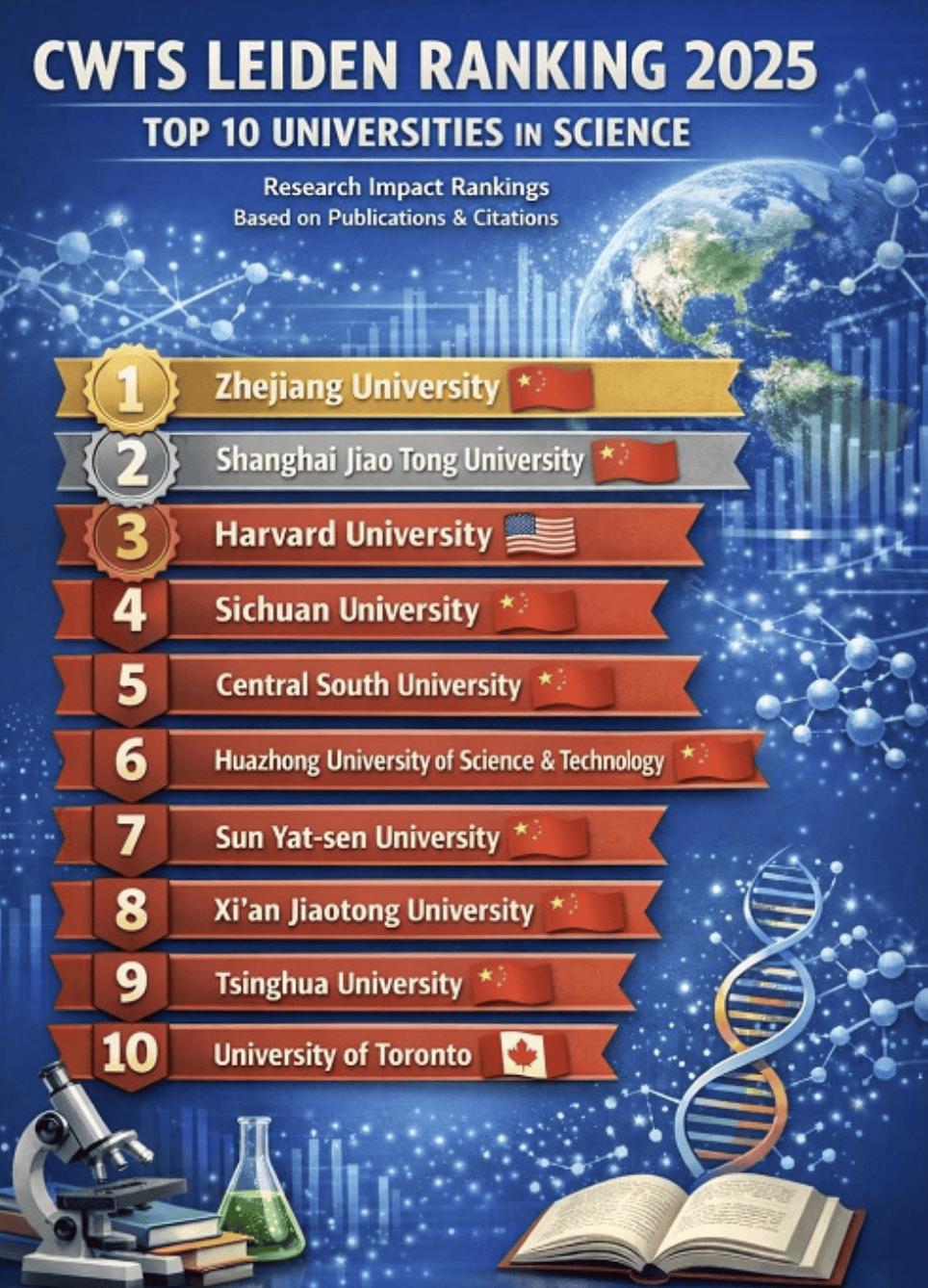 中國大學(xué)超越哈佛站上全球第一，是真的嗎？