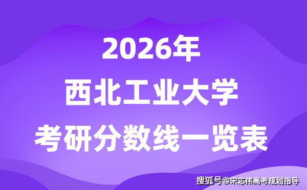 西北工業(yè)大學(xué)2026考研分?jǐn)?shù)線一覽表（含2025年復(fù)試線）