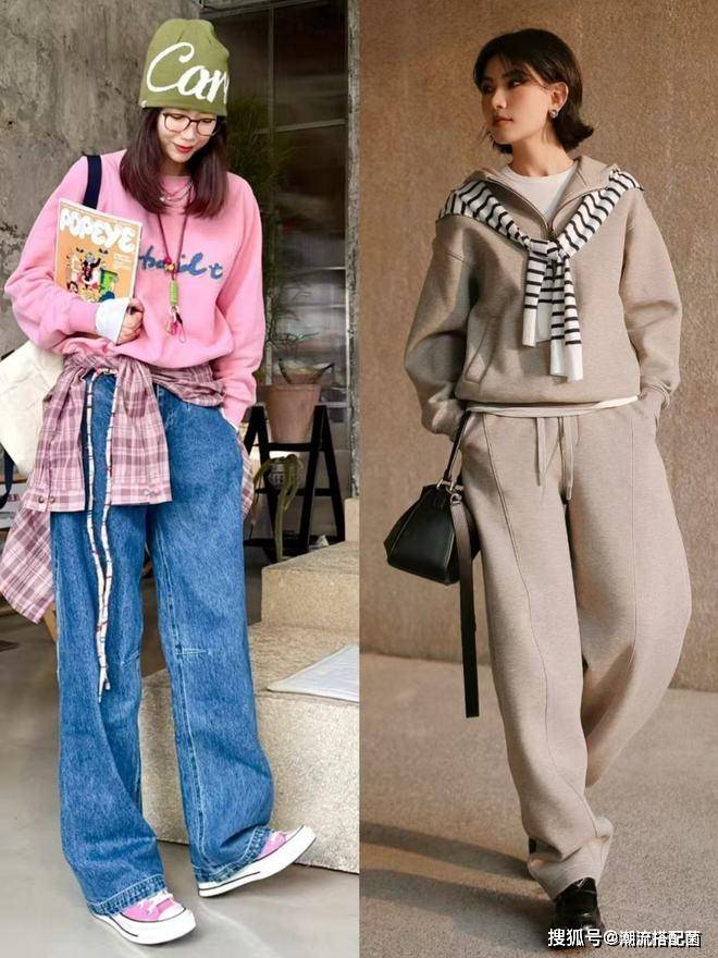 原創(chuàng)今年春天流行的“闊腿褲”，這樣穿時髦減齡又高級，趕快收藏起來