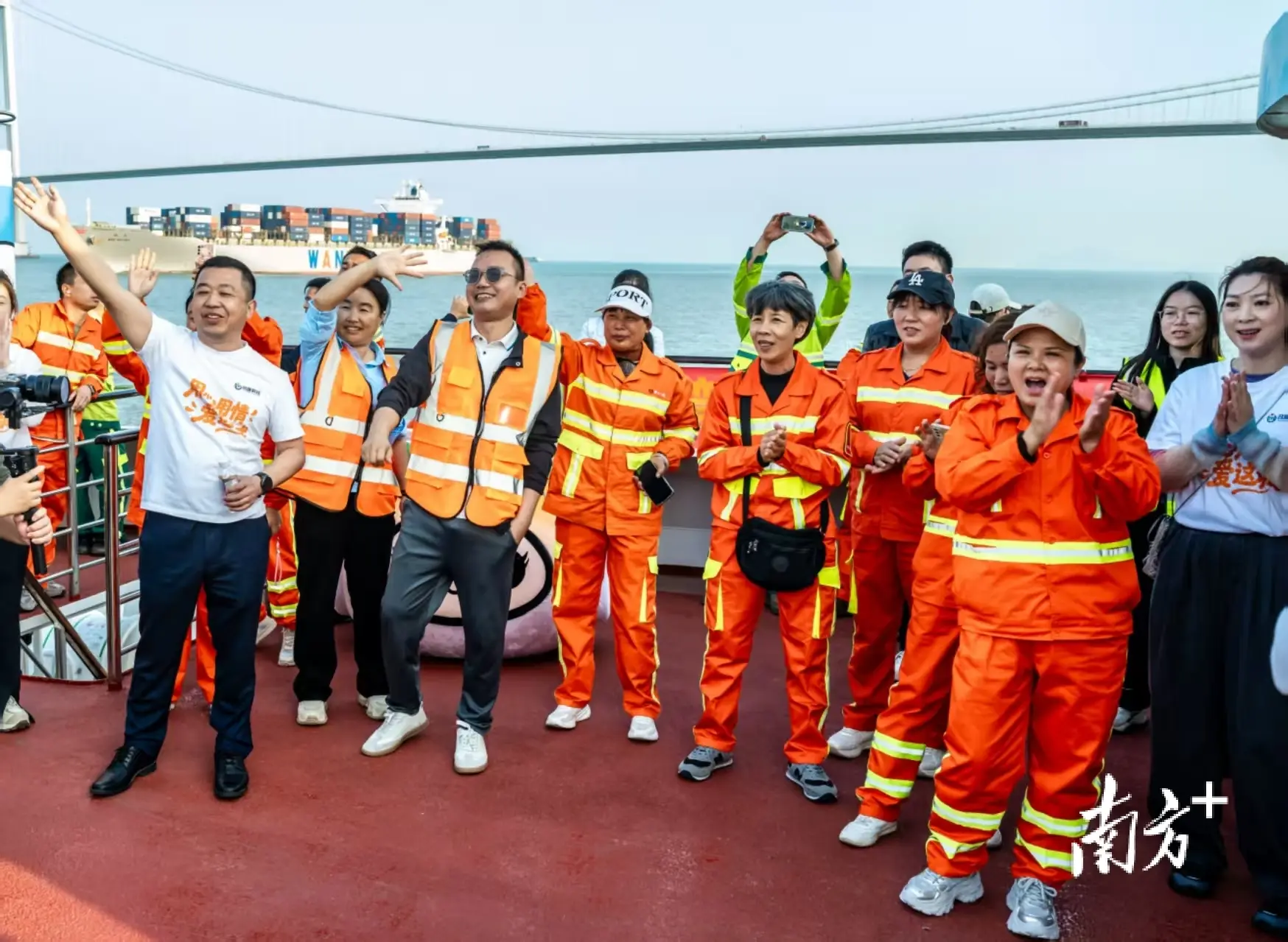 伶仃洋上看深中，致敬中山“城市美容師”