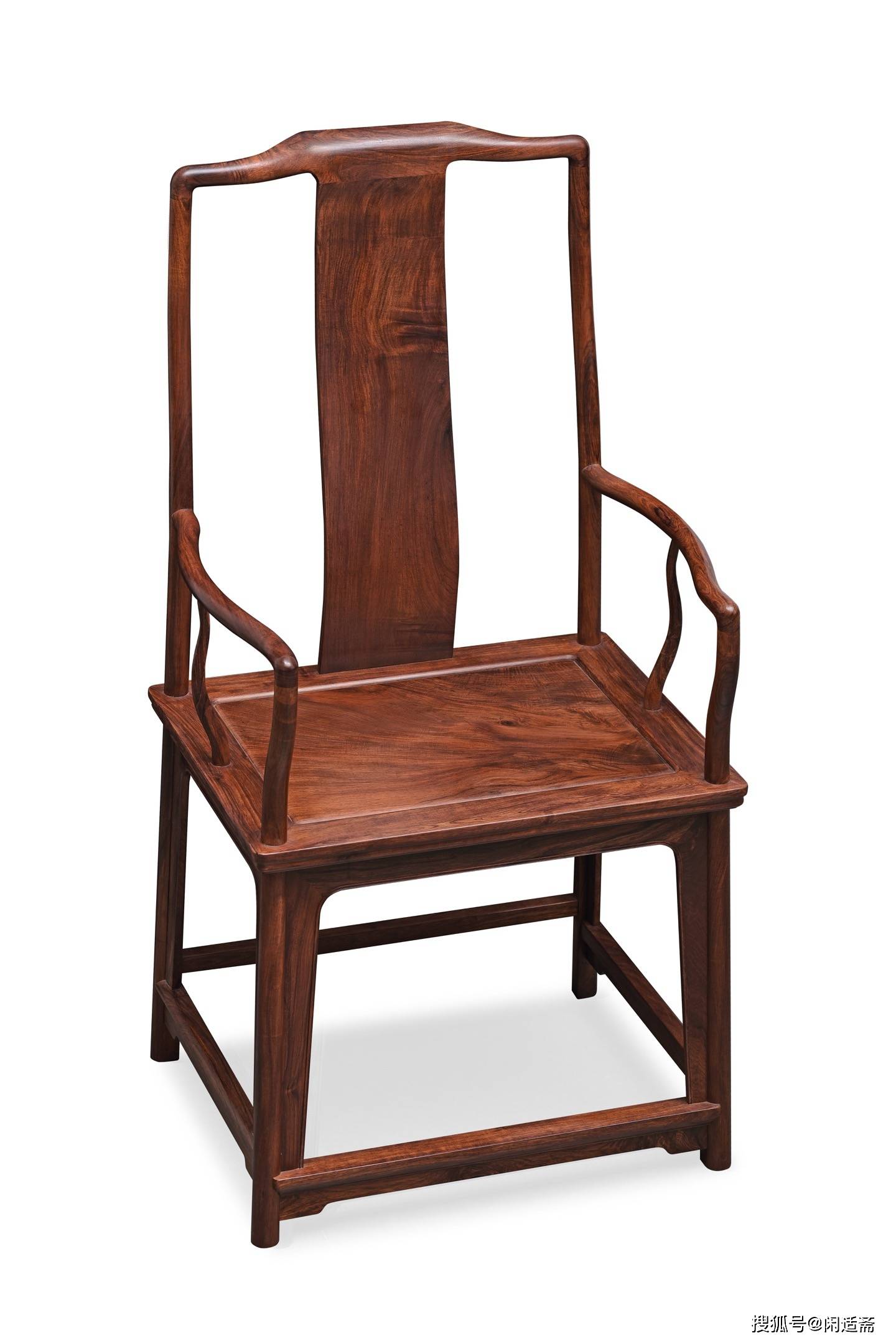 原創(chuàng)收藏級，明式文人雅器，黃花梨老料南官帽椅