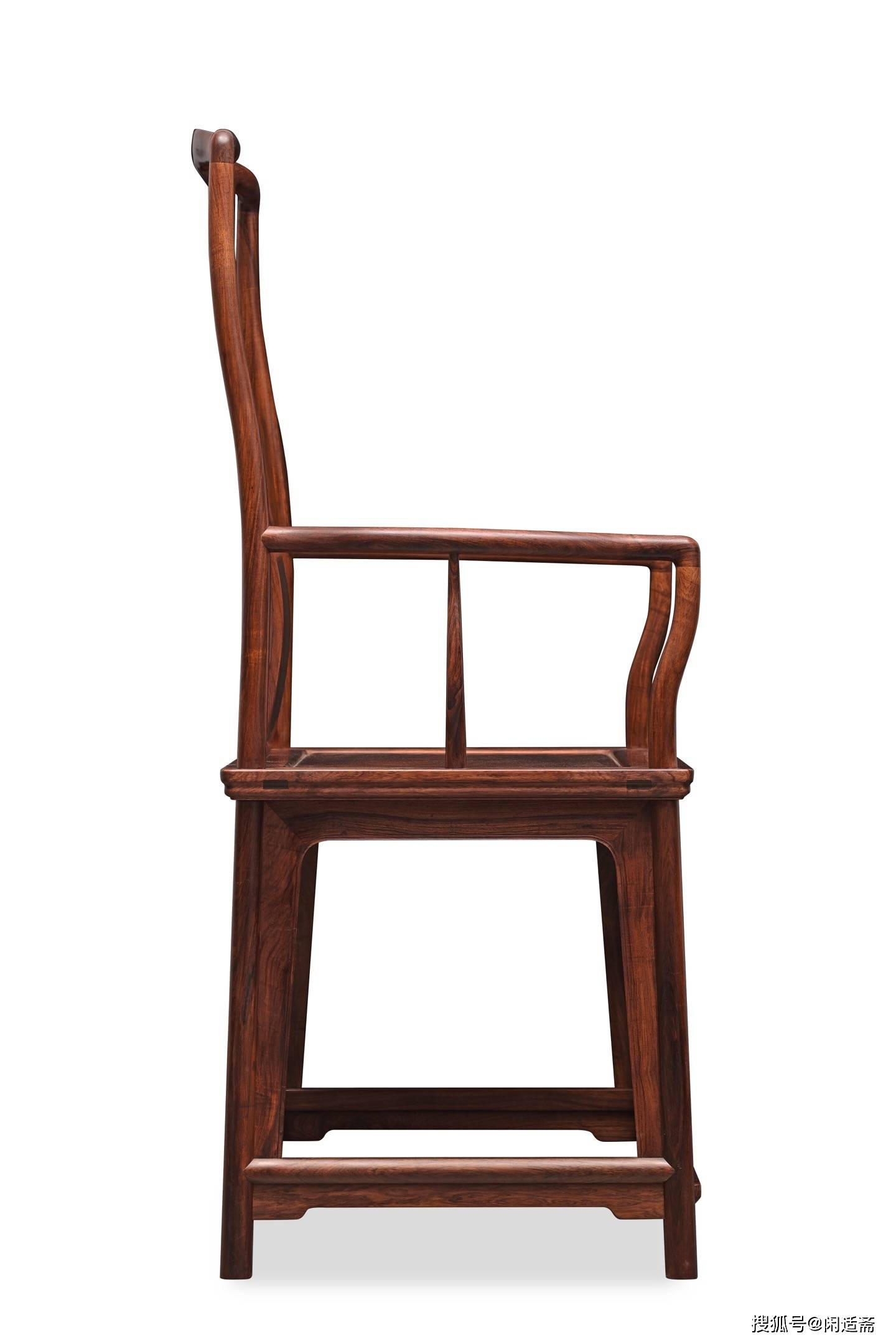 原創(chuàng)收藏級，明式文人雅器，黃花梨老料南官帽椅