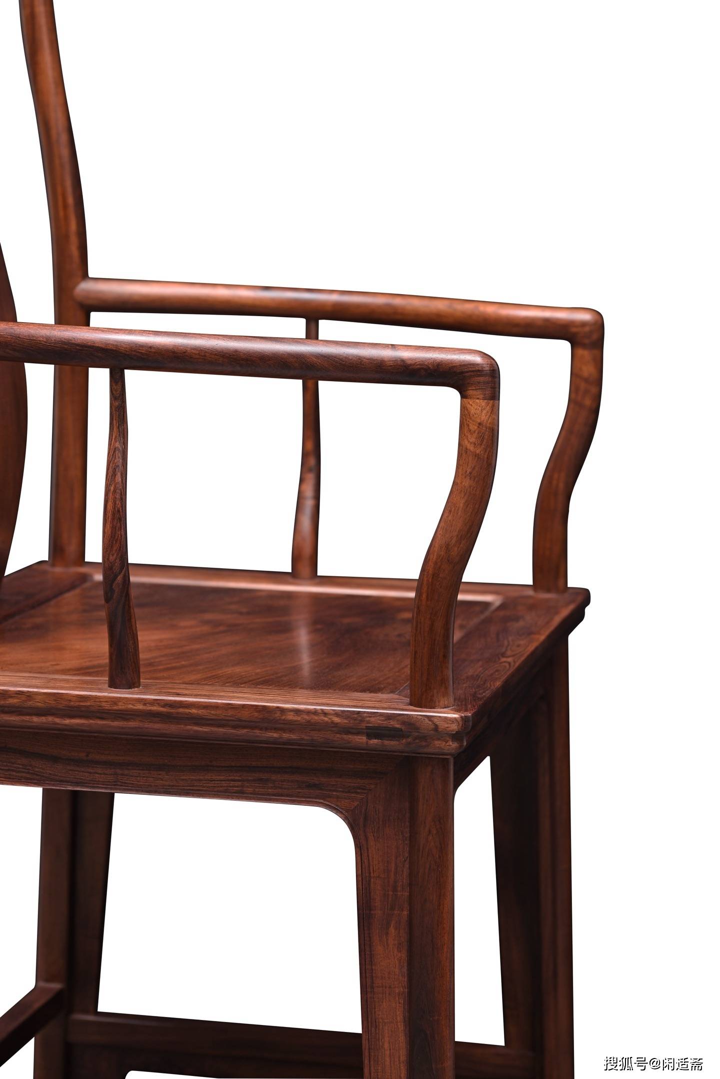 原創(chuàng)收藏級，明式文人雅器，黃花梨老料南官帽椅