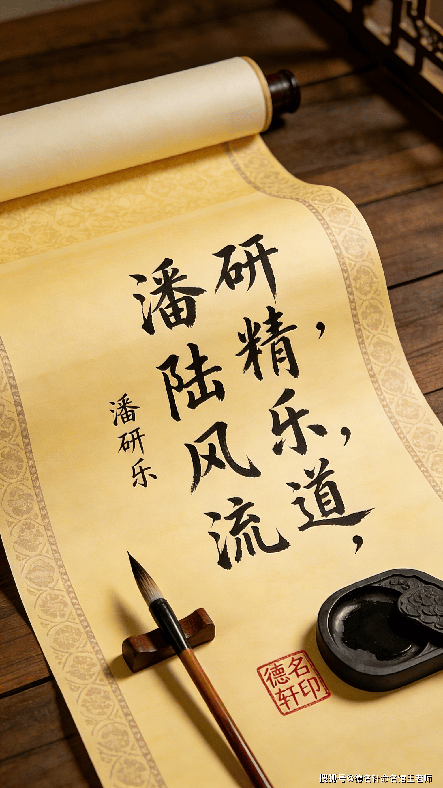 原創(chuàng)寶寶起名案例 潘研樂：研精樂道，潘陸風(fēng)流